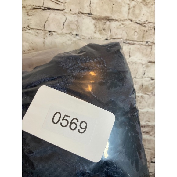 Lily Rain Halter Dress Women Medium Grey Velvet Leaf Print Lace Up Dark Romantic - Picture 10 of 13